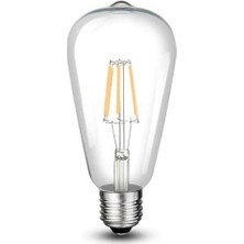 Tr CT-4353 8W Uzun Fılament LED Ampul (GÜNIŞIĞI-6ADET) Cata