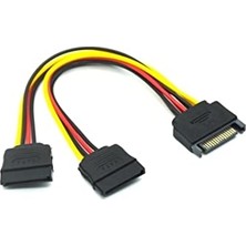 Toptan Budur 4426 Sata 15 Pin Dişi Erkek 2 Port Çoklayıcı Kablo Splitter HDD Bağlantı Kablosu