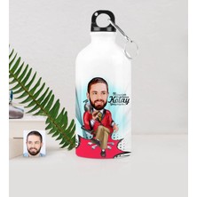 BK Gift Kişiye Özel Bay Patron Karikatürlü Metal Suluk (500 Ml.) 2