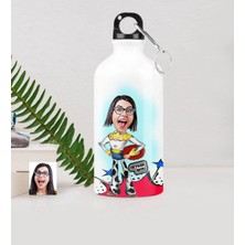 BK Gift Kişiye Özel Bayan Toy Story Karikatürlü Metal Suluk (500 Ml.)