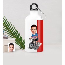 BK Gift Kişiye Özel Bay Bisiklet Sürücüsü Karikatürlü Metal Suluk (500 Ml.)
