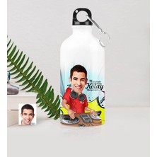 BK Gift Kişiye Özel Bay Dj Karikatürlü Metal Suluk (500 Ml.) 1