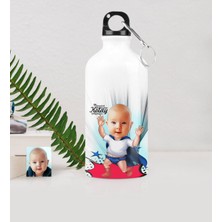 BK Gift Kişiye Özel Bebek Karikatürlü Metal Suluk (500 Ml.) 2