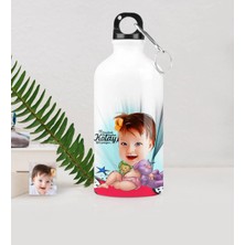 BK Gift Kişiye Özel Bebek Karikatürlü Metal Suluk (500 Ml.) 1