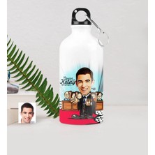 BK Gift Kişiye Özel Bay Avukat Karikatürlü Metal Suluk (500 Ml.) 2