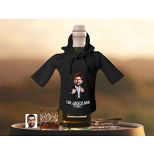 Bk Gift Kişiye Özel Karikatürlü Mini Siyah Içki Şişesi Tişörtü , Ev Bar Dekoru, Viski, Şarap, Votka, Rakı Şişesi Tişörtü, Ev Barı-8