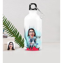 BK Gift Kişiye Özel Bayan Radyoloji Uzmanı Karikatürlü Metal Suluk (500 Ml.) 1