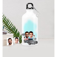 BK Gift Kişiye Özel Kankalar Karikatürlü Metal Suluk (500 Ml.)