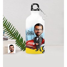 BK Gift Kişiye Özel Bay Patron Karikatürlü Metal Suluk (500 Ml.) 1