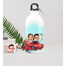 BK Gift Kişiye Özel Kardeşler Karikatürlü Metal Suluk (500 Ml.)