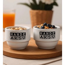 Bk Gift Kişiye Özel Isimli 2'li Çerezlik Kase-8 Yeni Ev Hediyesi Önerileri, Misafir Sunum Ürünü, Çay Yanı Kase