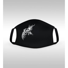 BK Gift Kartal Figürlü Yıkanabilir Siyah Maske-1