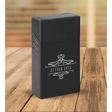 BK Gift Kişiye Özel Isimli Siyah Touch/slender Boy Metal Sigara Kutusu-8