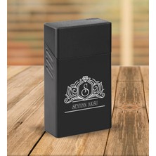 BK Gift Kişiye Özel Isimli Siyah Touch/slender Boy Metal Sigara Kutusu-12