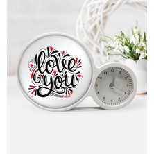 BK Gift Kişiye Özel Seni Seviyorum Saatli Sihirli LED Ayna Çerçeve - 6
