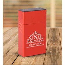 BK Gift Kişiye Özel Isimli Kırmızı Touch/slender Boy Metal Sigara Kutusu-11