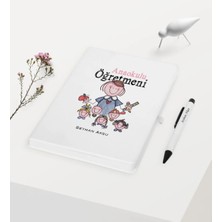 BK Gift Kişiye Özel Anaokulu Öğretmeni Temalı Beyaz Defter Kalem Hediye Seti - 2