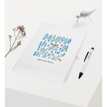 BK Gift Kişiye Özel Dünyanın En Iyi Öğretmeni Temalı Beyaz Defter Kalem Hediye Seti - 19