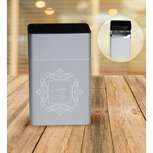 BK Gift Kişiye Özel Isimli Gri Metal Sigara Tabakası - 1
