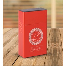 BK Gift Kişiye Özel Isimli Kırmızı Touch/slender Boy Metal Sigara Kutusu-2
