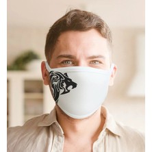 BK Gift Aslan Tasarımlı Yıkanabilir Maske-1
