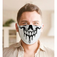 BK Gift Kurukafa Tasarımlı Yıkanabilir Maske-1