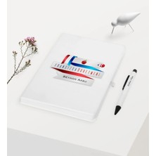 BK Gift Kişiye Özel Fransızca Öğretmeni Temalı Beyaz Defter Kalem Hediye Seti - 2