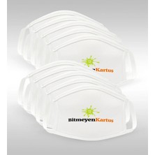 BK Gift Kişiye Özel Logolu 50 Adet Yıkanabilir Maske