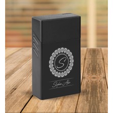 BK Gift Kişiye Özel Isimli Siyah Touch/slender Boy Metal Sigara Kutusu-2
