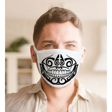 BK Gift Kurukafa Tasarımlı Yıkanabilir Maske-2