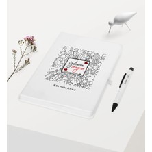 BK Gift Kişiye Özel Öğretmenimi Seviyorum Temalı Beyaz Defter Kalem Hediye Seti