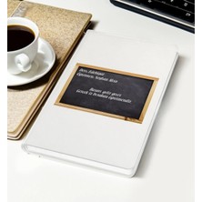 Bk Gift Kişiye Özel Okul Tahtası Tasarımlı Beyaz Defter, Öğretmenler Günü, Öğretmene Hediye