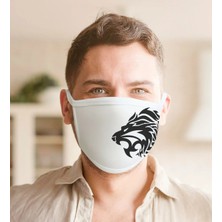 BK Gift Aslan Tasarımlı Yıkanabilir Maske-2