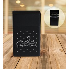 BK Gift Kişiye Özel Isimli Siyah Metal Sigara Tabakası - 4
