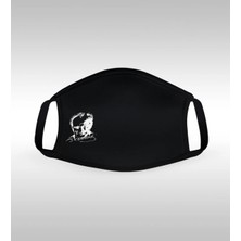 BK Gift Atatürk Figürlü Yıkanabilir Siyah Maske