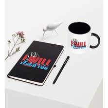 BK Gift Kişiye Özel Ingilizce Öğretmeni Temalı Siyah Defter Kalem Kupa Seti - 2
