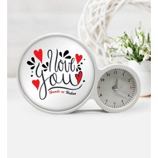 BK Gift Kişiye Özel Seni Seviyorum Saatli Sihirli LED Ayna Çerçeve - 1