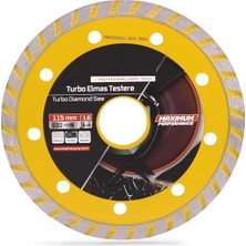 Tr 115X22X1.5 mm Turbo Elmas Seramik Inşaat Mermer Porselen Fayans Granit Sulu Kuru Kesim Kesme Di