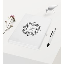 BK Gift Kişiye Özel Beyaz Defter Kalem Hediye Seti - 1