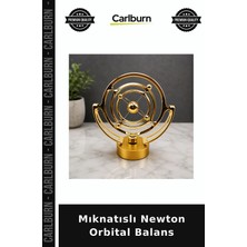Carlburn Mıknatıslı Newton Orbital Balans Vitrin Süsü Müdüre Hediye Hatıra Eşya