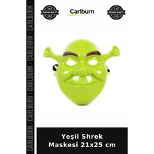 Carlburn Yeşil Shrek Maskesi 21X25 cm Fotoğraf Çekimi Parti Aksesuarı
