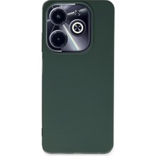 Infinix Hot 40I Kılıf First Silikon - Koyu Yeşil
