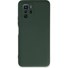 Xiaomi Poco X3 Gt Kılıf Nano Içi Kadife Silikon - Koyu Yeşil