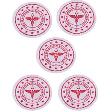 Çukurova Ütü 5 Adet Sağlık Bakanlığı Hemşire Doktur Önlüğü Logosu 7 cm Dikilir ( Nakışlı - Dokuma - Arma )