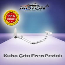 Moton Kuba Çıta R Arka Fren Kolu Pedalı Krom Cg 100-125-150CC Uyumlu