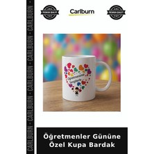 Carlburn Öğretmenler Gününe Özel Kupa Bardak Baskılı Fincan