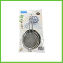 Bezos 3'li Metal Süzgeç 14-16-18 cm Dmc