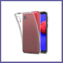 Nida Samsung Galaxy A01 Core Uyumlu Kılıf Lüx Şeffaf Silikon Nıda