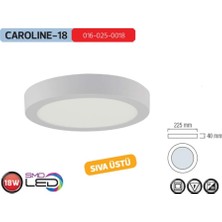 Tr Horoz 18W 6400K Beyaz Işık Sıva Üstü Yuvarlak LED Panel Armatür