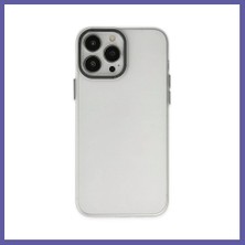 Nida iPhone 14 Pro Uyumlu Kılıf Modos Metal Kapak - Şeffaf Nıda